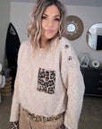 Pull beige à maille chaude