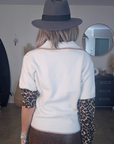 Pull chaud amour léopard