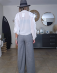 Chemise blanche à volants