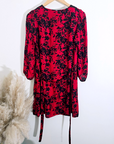 Robe rouge rock-chic