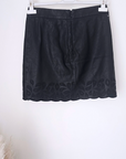 Jupe noire en cuir