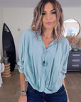 Chemise souple vert d'eau - 𝐌𝐚𝐫𝐢𝐧𝐚𝟒𝟒𝐟𝐚𝐦𝐢𝐥𝐲