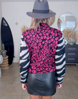 Pull chaud à imprimé léopard rose fuchsia - 𝐌𝐚𝐫𝐢𝐧𝐚𝟒𝟒𝐟𝐚𝐦𝐢𝐥𝐲