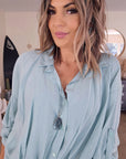 Chemise souple vert d'eau - 𝐌𝐚𝐫𝐢𝐧𝐚𝟒𝟒𝐟𝐚𝐦𝐢𝐥𝐲
