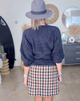 Pull noir ajouré maille poilue - 𝐌𝐚𝐫𝐢𝐧𝐚𝟒𝟒𝐟𝐚𝐦𝐢𝐥𝐲
