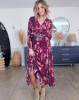 Robe 7/8è aubergine - 𝐌𝐚𝐫𝐢𝐧𝐚𝟒𝟒𝐟𝐚𝐦𝐢𝐥𝐲