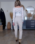 Pantalon beige en coton - 𝐌𝐚𝐫𝐢𝐧𝐚𝟒𝟒𝐟𝐚𝐦𝐢𝐥𝐲