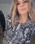 Cardigan imprimé python