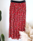 Jupe longue rouge à imprimé fleuri - 𝐌𝐚𝐫𝐢𝐧𝐚𝟒𝟒𝐟𝐚𝐦𝐢𝐥𝐲