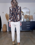 Veste cintrée à imprimé skull - 𝐌𝐚𝐫𝐢𝐧𝐚𝟒𝟒𝐟𝐚𝐦𝐢𝐥𝐲