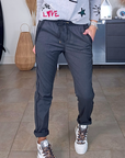 Pantalon jeeging gris anthracite - 𝐌𝐚𝐫𝐢𝐧𝐚𝟒𝟒𝐟𝐚𝐦𝐢𝐥𝐲