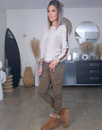 Pull beige à maille ajourée avec bandes latérales léo - 𝐌𝐚𝐫𝐢𝐧𝐚𝟒𝟒𝐟𝐚𝐦𝐢𝐥𝐲