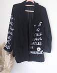 Veste en velours noir délavé à tags + pin's skull - 𝐌𝐚𝐫𝐢𝐧𝐚𝟒𝟒𝐟𝐚𝐦𝐢𝐥𝐲