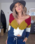 Pull tricolore double sens - 𝐌𝐚𝐫𝐢𝐧𝐚𝟒𝟒𝐟𝐚𝐦𝐢𝐥𝐲