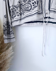 Cardigan marinière à imprimé bandana - 𝐌𝐚𝐫𝐢𝐧𝐚𝟒𝟒𝐟𝐚𝐦𝐢𝐥𝐲