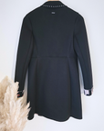 Manteau noir à clous mi-saison - 𝐌𝐚𝐫𝐢𝐧𝐚𝟒𝟒𝐟𝐚𝐦𝐢𝐥𝐲