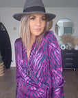 Robe portefeuille zébrée violette - 𝐌𝐚𝐫𝐢𝐧𝐚𝟒𝟒𝐟𝐚𝐦𝐢𝐥𝐲