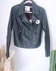 Perfecto vert 100% cuir - 𝐌𝐚𝐫𝐢𝐧𝐚𝟒𝟒𝐟𝐚𝐦𝐢𝐥𝐲