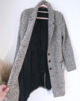 Manteau tweed beige et marron-kaki - 𝐌𝐚𝐫𝐢𝐧𝐚𝟒𝟒𝐟𝐚𝐦𝐢𝐥𝐲