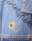 Veste brodée en jean bleu - 𝐌𝐚𝐫𝐢𝐧𝐚𝟒𝟒𝐟𝐚𝐦𝐢𝐥𝐲