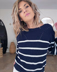 Pull double sens marinière - 𝐌𝐚𝐫𝐢𝐧𝐚𝟒𝟒𝐟𝐚𝐦𝐢𝐥𝐲