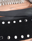 Ceinture noire cloutée 100% cuir - 𝐌𝐚𝐫𝐢𝐧𝐚𝟒𝟒𝐟𝐚𝐦𝐢𝐥𝐲