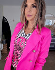 Veste cintrée rose fluo - 𝐌𝐚𝐫𝐢𝐧𝐚𝟒𝟒𝐟𝐚𝐦𝐢𝐥𝐲