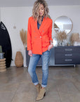 Blazer orange - 𝐌𝐚𝐫𝐢𝐧𝐚𝟒𝟒𝐟𝐚𝐦𝐢𝐥𝐲