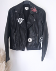 Perfecto noir 100% cuir à tags - 𝐌𝐚𝐫𝐢𝐧𝐚𝟒𝟒𝐟𝐚𝐦𝐢𝐥𝐲
