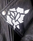Perfecto noir 100% cuir à tags - 𝐌𝐚𝐫𝐢𝐧𝐚𝟒𝟒𝐟𝐚𝐦𝐢𝐥𝐲