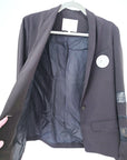 Veste noire à manches ajourées - 𝐌𝐚𝐫𝐢𝐧𝐚𝟒𝟒𝐟𝐚𝐦𝐢𝐥𝐲