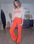 Pull beige vintage orange fluo - 𝐌𝐚𝐫𝐢𝐧𝐚𝟒𝟒𝐟𝐚𝐦𝐢𝐥𝐲