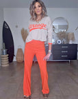 Pull beige vintage orange fluo - 𝐌𝐚𝐫𝐢𝐧𝐚𝟒𝟒𝐟𝐚𝐦𝐢𝐥𝐲
