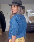 Veste brodée en jean bleu - 𝐌𝐚𝐫𝐢𝐧𝐚𝟒𝟒𝐟𝐚𝐦𝐢𝐥𝐲