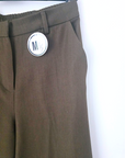 Pantalon chic palazzo kaki / marron - 𝐌𝐚𝐫𝐢𝐧𝐚𝟒𝟒𝐟𝐚𝐦𝐢𝐥𝐲