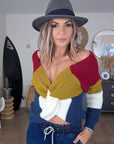Pull tricolore double sens - 𝐌𝐚𝐫𝐢𝐧𝐚𝟒𝟒𝐟𝐚𝐦𝐢𝐥𝐲
