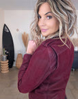 Perfecto aubergine 100% cuir - 𝐌𝐚𝐫𝐢𝐧𝐚𝟒𝟒𝐟𝐚𝐦𝐢𝐥𝐲