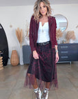 Perfecto aubergine 100% cuir - 𝐌𝐚𝐫𝐢𝐧𝐚𝟒𝟒𝐟𝐚𝐦𝐢𝐥𝐲