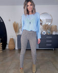 Pantalon à imprimé pied-de-poule - 𝐌𝐚𝐫𝐢𝐧𝐚𝟒𝟒𝐟𝐚𝐦𝐢𝐥𝐲