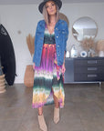 Robe soleil longue tricolore - 𝐌𝐚𝐫𝐢𝐧𝐚𝟒𝟒𝐟𝐚𝐦𝐢𝐥𝐲