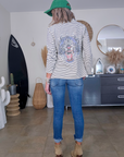 Veste marinière à tigre à sequins - 𝐌𝐚𝐫𝐢𝐧𝐚𝟒𝟒𝐟𝐚𝐦𝐢𝐥𝐲