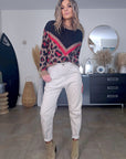 Pantalon beige en coton - 𝐌𝐚𝐫𝐢𝐧𝐚𝟒𝟒𝐟𝐚𝐦𝐢𝐥𝐲