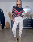 Pantalon beige en coton - 𝐌𝐚𝐫𝐢𝐧𝐚𝟒𝟒𝐟𝐚𝐦𝐢𝐥𝐲