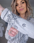 Cardigan marinière à imprimé bandana - 𝐌𝐚𝐫𝐢𝐧𝐚𝟒𝟒𝐟𝐚𝐦𝐢𝐥𝐲