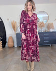Robe 7/8è aubergine - 𝐌𝐚𝐫𝐢𝐧𝐚𝟒𝟒𝐟𝐚𝐦𝐢𝐥𝐲