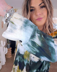 Chemise tie and dye kaki et jaune - 𝐌𝐚𝐫𝐢𝐧𝐚𝟒𝟒𝐟𝐚𝐦𝐢𝐥𝐲