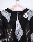 Pull à damiers marron - 𝐌𝐚𝐫𝐢𝐧𝐚𝟒𝟒𝐟𝐚𝐦𝐢𝐥𝐲