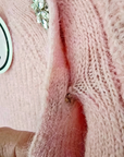 Pull rose à maille chaude - 𝐌𝐚𝐫𝐢𝐧𝐚𝟒𝟒𝐟𝐚𝐦𝐢𝐥𝐲