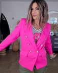 Veste cintrée rose fluo - 𝐌𝐚𝐫𝐢𝐧𝐚𝟒𝟒𝐟𝐚𝐦𝐢𝐥𝐲