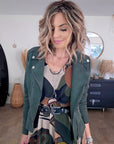 Robe kaki 7/8è à imprimé - 𝐌𝐚𝐫𝐢𝐧𝐚𝟒𝟒𝐟𝐚𝐦𝐢𝐥𝐲